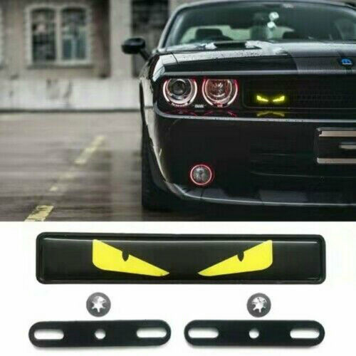 1Pc Demon Eye Car Front Grille Luminous Emblem Badge LED Decoration Lights Car Logo