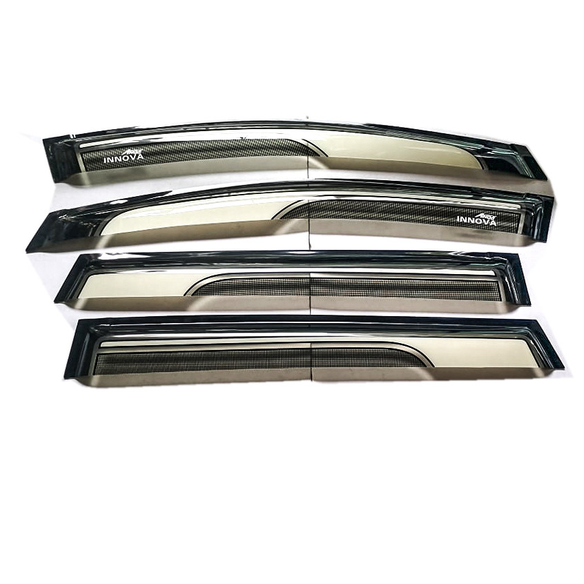 CDMYD-026C TOYOTA INNOVA 2016-2022 RAIN SUN VISOR (WHT+BLK) VISOR 2 TONE