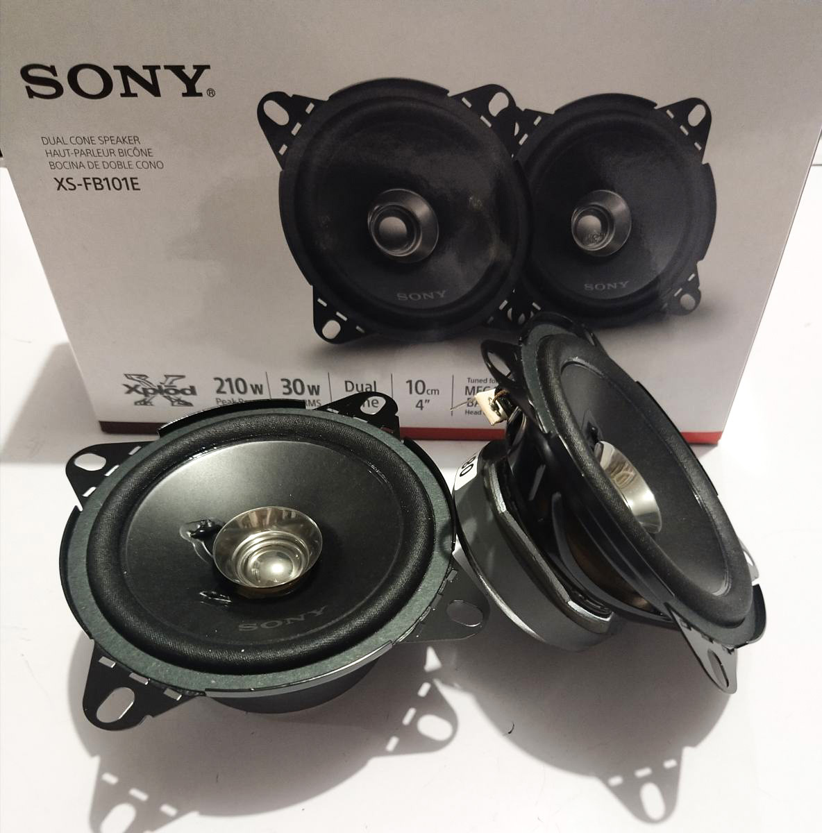 Sony Xplod XS-FB101E 10cm 4” 210w Dual Cone Car Door Speaker Set 2Pcs (100% original)