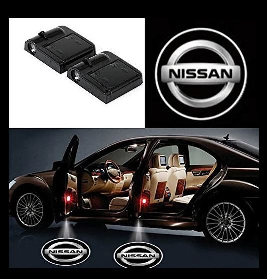 #27 NISSAN 2Pcs Car Door Sensor Light welcome Wireless illuminating ground Floor open doors
