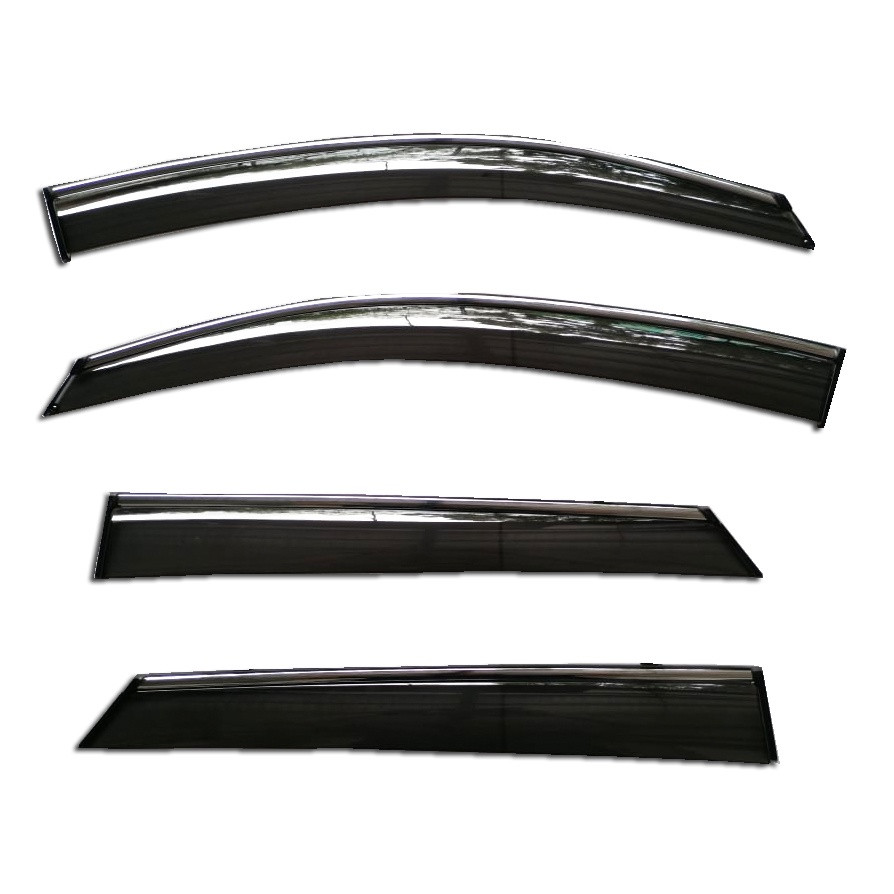 Hyundai Tucson 2015-2020 Gen 3 Rain Visor Sun Guard Black and Silver Line CDMYD-017B