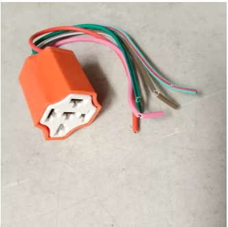 5 Pin Ceramic Relay Socket Holder High Temperature Automotive Crockey Relay Socket 5 Terminal