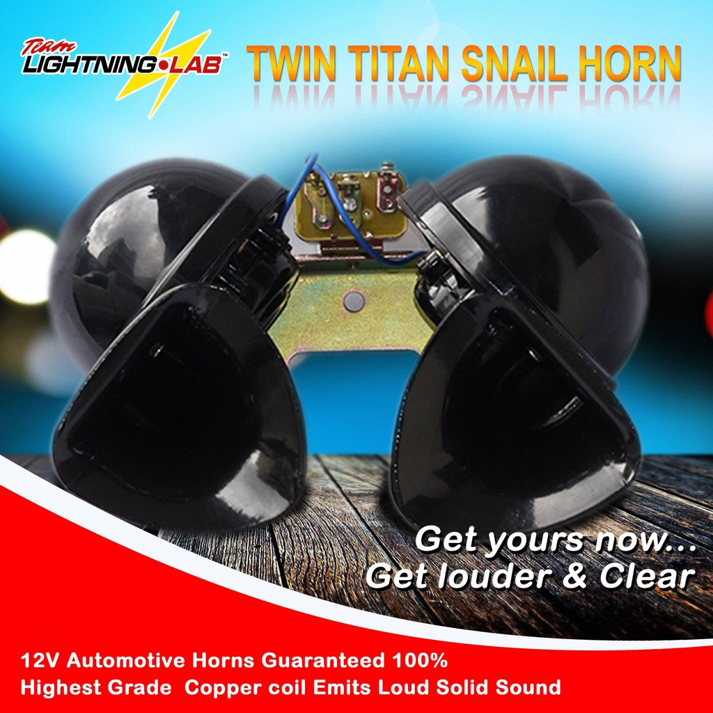 LIGHTNING LAB Twin Titan Horn Omits Loud Solid POOT POOT Sound Big Horn