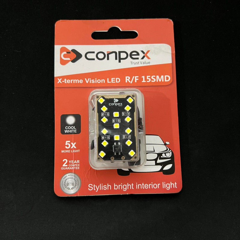 15SMD Car Interior Map Light Conpex LED Dome Light Universal Cool White 5x more Bright 6700k