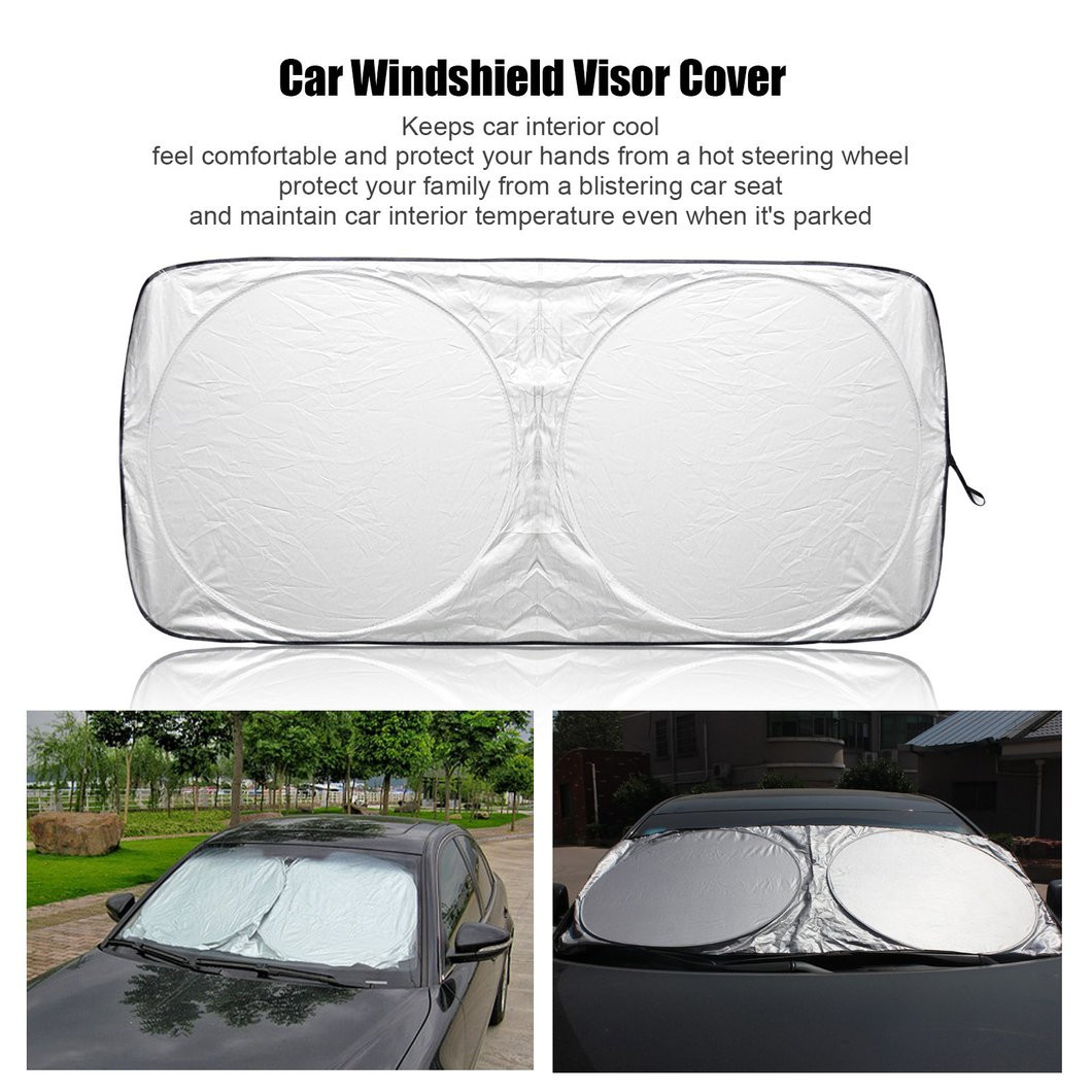 ESR-16-SS-FD Sunshade Foldable Cover Car Windshield Sun Shade Visor Protector Blocks UV Rays Sun UNIVERSAL