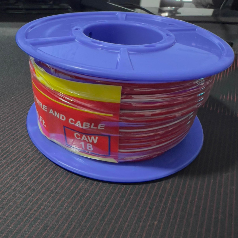 RED GAUGE CAW 18 AUTO WIRE CIRCUIT AUTO WIRE 100FT LONG HEAVY DUTY AUTOMOTIVE WIRING