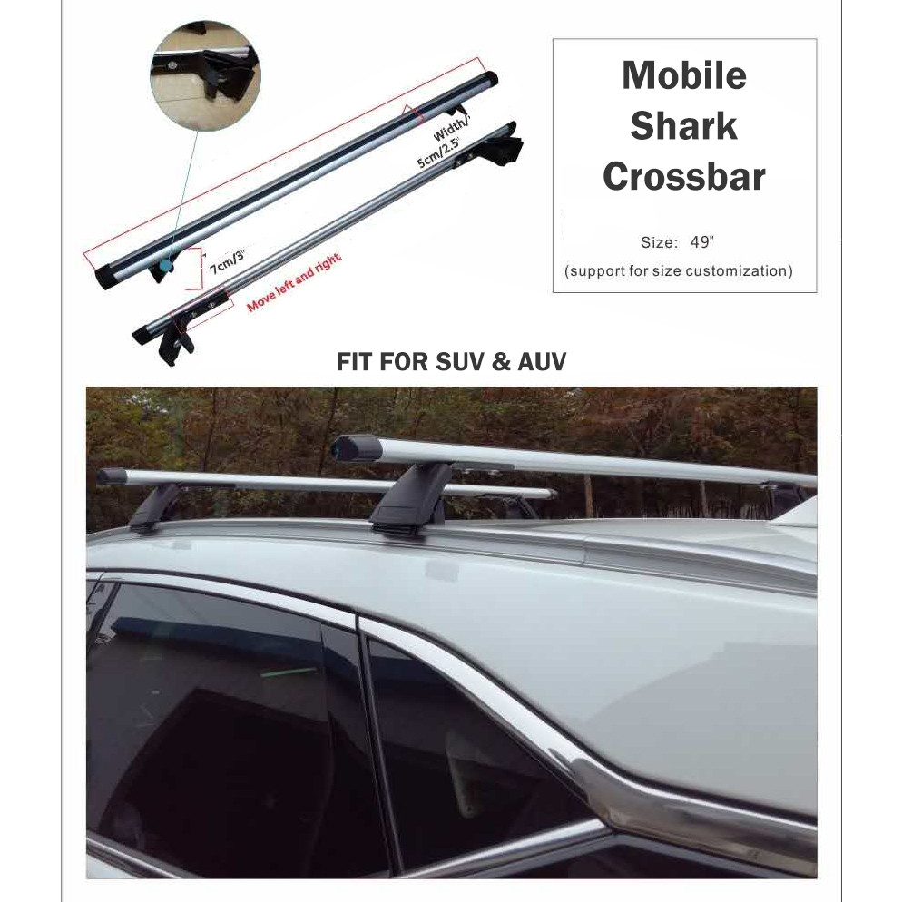 SBQ-Z003 UNIVERSAL BLACK CROSSBAR WITH KEY ROOF RAIL TYPE FOR SUV & AUV