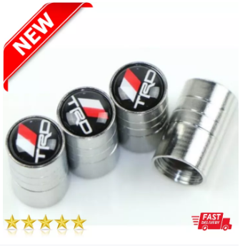4PCS TRD Car Wheel Tire Valve Tyre Air Caps Cover Aluminium