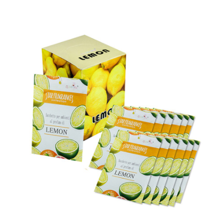 LEMON 1PC Sealed in a paper container Sachet Scent HANG IN THE CAR & AROUND THE HOUSE ROOM