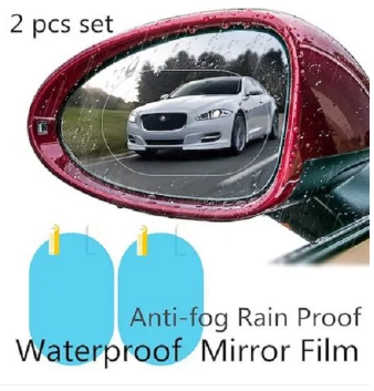 Car Mirror Anti Fog Membrane Anti-glare Waterproof Oval 100mm x 150mm