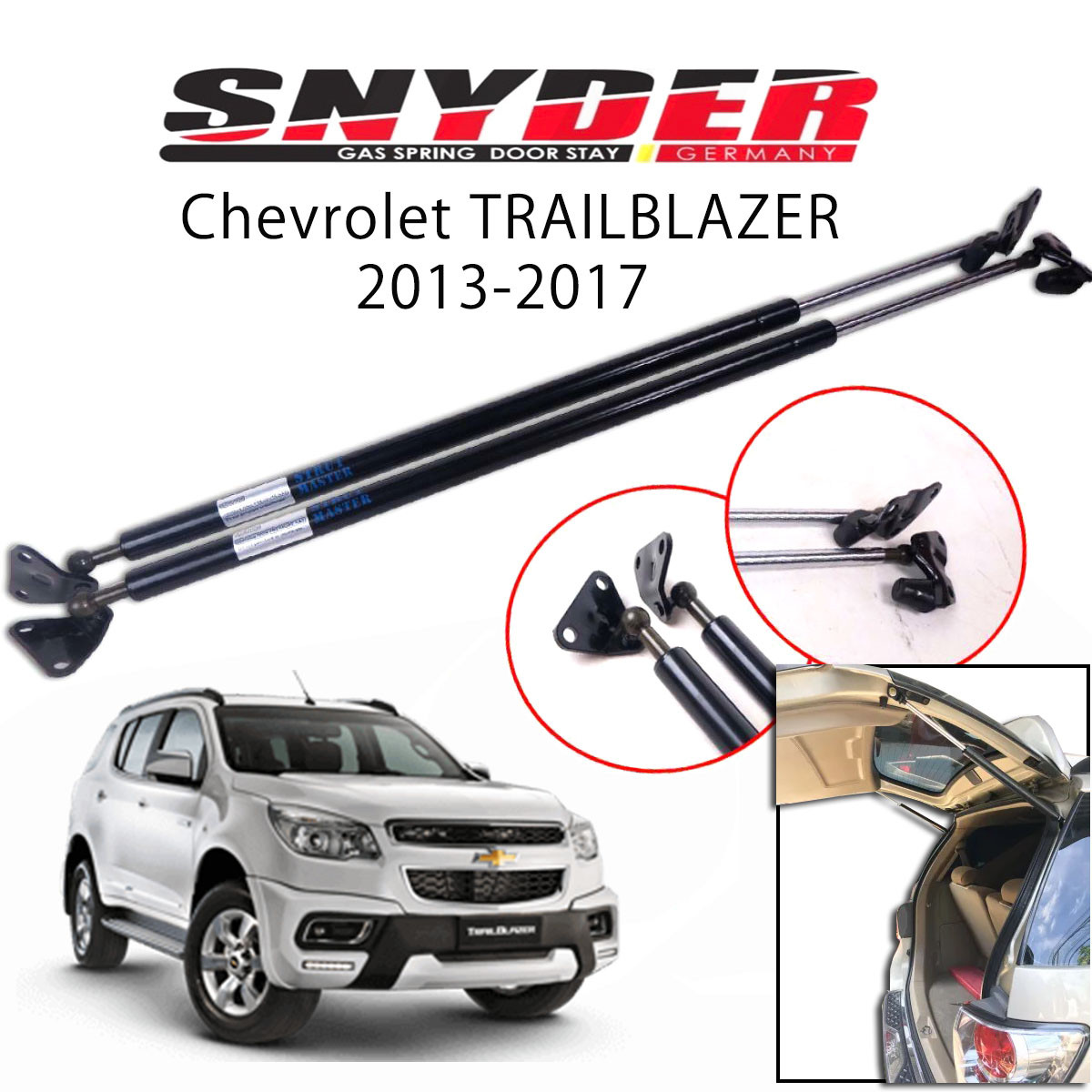 SGS-1403 (Right) (Left) CHEVROLET TRAILBLAZER 2013-2017 Gas Spring Door Stay Damper Struts Trunk Open - Snyder