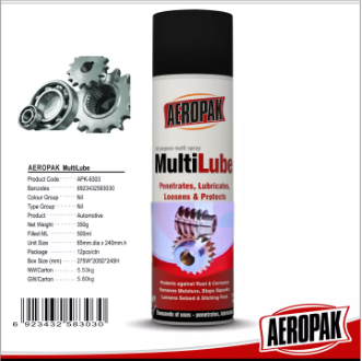 AEROPAK Multi Lube (All Purpose Multi Spray) 12.3oz