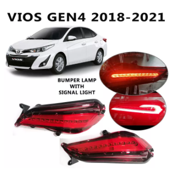 YE-039 2018-2022 TOYOTA VIOS GEN4 REAR BUMBER LAMP WITH SCAN FUNCTION RED/YELLOW SIGNAL LIGHTS