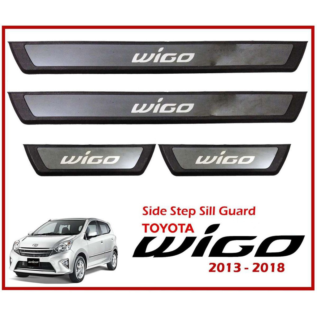Toyota Wigo gen1 and gen2 2013-2022 Side Step Sill Scuff Plate