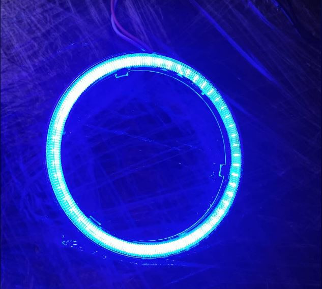 BLUE 5 COS 1PC HEADLIGHT ANGEL EYE HALO RINGS DC12V SINGLE COLOR