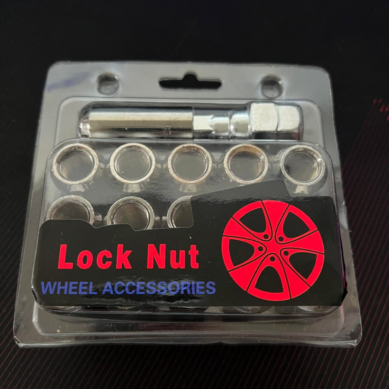 HYPER BLACK Racing Nuts Lugnuts 1.25 Lock Nut Car Wheel 16pcs M12 x 1.25 19mm