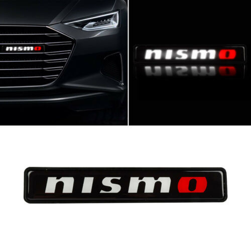 1Pcs NISMO POWER Car Front Grille Luminous Emblem Badge LED Decoration Lights Car Logo