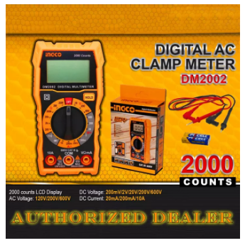 INGCO Digital Multimeter Tester DM2002